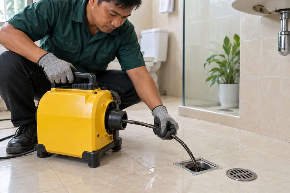 Kagamitan para sa pagtanggal ng bara sa floor drain